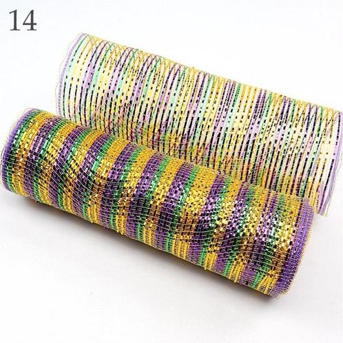 Decomesh deco mesh metalic voor kransen en inpakken paars, Hobby en Vrije tijd, Knutselen, Nieuw, Ophalen of Verzenden