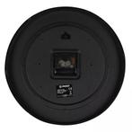 Benson Strakke zwarte wandklok - modern design - Ø30 cm -.., Huis en Inrichting, Woonaccessoires | Klokken, Ophalen of Verzenden