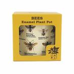 Gift Republic Bijen - Emaille Bloempot (Gadgets, Recreatie)
