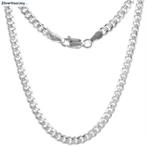 Zilveren ronde gourmet ketting 45 cm 5 mm, Verzenden, Nieuw, Zilver