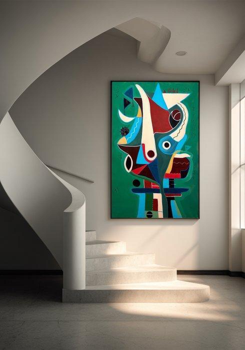 E. Pérez Lezcano - “Emerald Totem” XL (No Reserve), Antiek en Kunst, Kunst | Schilderijen | Modern