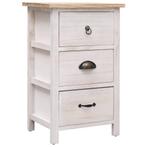 vidaXL Bijzetkast 35x25x57 cm paulowniahout, Kinderen en Baby's, Kinderkamer | Commodes en Kasten, Verzenden, Nieuw