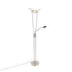 Moderne vloerlamp staal incl. LED en dimmer - Lexus, Huis en Inrichting, Lampen | Vloerlampen, Nieuw, Overige materialen, Modern