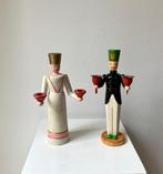 Kerstbeeldje Erzgebirge (2) - Engel & Bergmann - Hout -, Diversen, Kerst, Nieuw