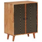 vidaXL Dressoir 60x35x74 cm massief acaciahout, Huis en Inrichting, Kasten | Dressoirs, Verzenden, Nieuw, 50 tot 100 cm, 25 tot 50 cm