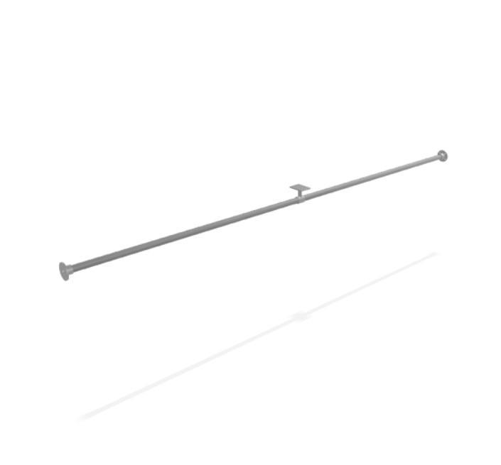 Steigerbuis Gordijnroede Rosario | Staal 26.9 mm | Wand/Plaf, Huis en Inrichting, Stoffering | Gordijnen en Lamellen, Ophalen of Verzenden