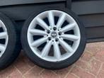 17 inch Mini Cooper styling 499 met all season banden, Gebruikt, Banden en Velgen, 17 inch, All Season