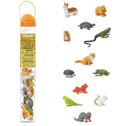 Speelfiguren Huisdieren Toob - Safari Ltd 12 stuks, Kinderen en Baby's, Speelgoed | Overig