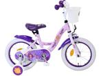 Disney Wish Kinderfiets - Meisjes - 14 inch - Paars, Verzenden, Zo goed als nieuw