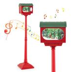 Coast Kerst Vloerlamp met Muziek - 32 x 32 x 150 cm - Rood, Huis en Inrichting, Verzenden, Nieuw