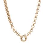 Gouden jasseron collier 45 cm 14 karaat, Verzenden, Zo goed als nieuw, Goud, Goud