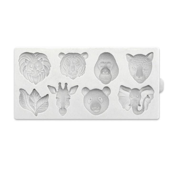 Katy Sue Mold Wilde Dierenkoppen, Hobby en Vrije tijd, Taarten en Cupcakes maken, Nieuw, Verzenden