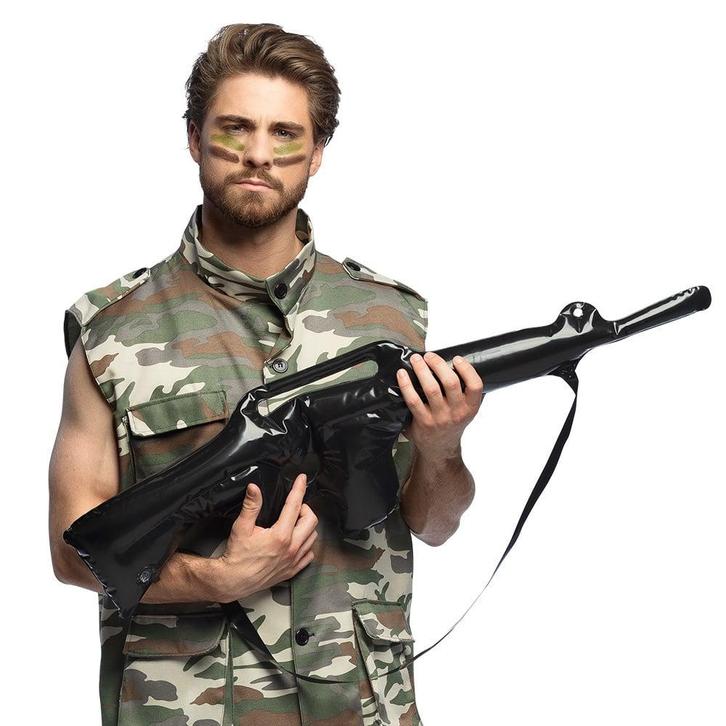 Opblaasbaar Nep Geweer 55cm, Hobby en Vrije tijd, Feestartikelen, Nieuw, Verzenden