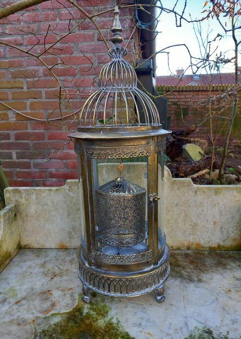 Lantaarn - Large Spinning Candle Lantern - 65 cm - Glas,, Antiek en Kunst, Kunst | Designobjecten