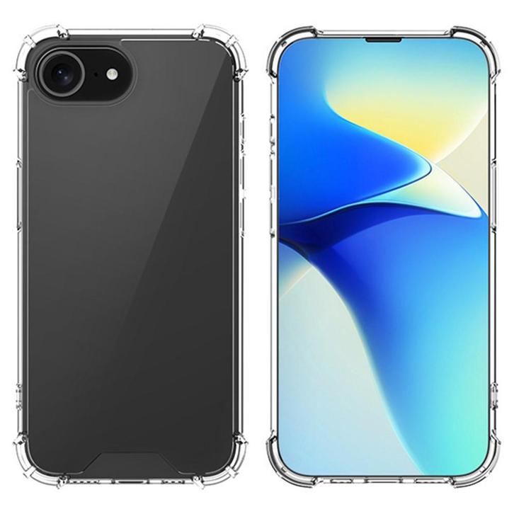 iPhone 16e bumper case TPU + acryl - transparant, Telecommunicatie, Mobiele telefoons | Hoesjes en Frontjes | Blackberry