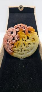 Amulet Hanger Dubbeldraak en Dubbele Feniks van Hongshan, Antiek en Kunst