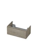 Onderkast INK 1 lade greeploos met houten keerlijst 80 cm x, Ophalen of Verzenden, Nieuw, Bad