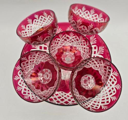 Made in Italy - Tafelservies (6) - Glas - Macedonië Dienst, Antiek en Kunst, Antiek | Meubels | Tafels
