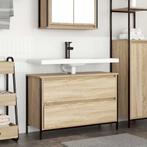 vidaXL Badkamerkast met lades 90x34,5x60 cm Sonoma, Verzenden, Nieuw