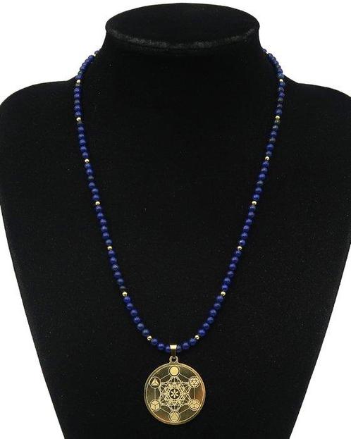 Lapis lazuli - Collier - Archange Metatron - Heilige, Antiek en Kunst, Antiek | Boeken en Bijbels