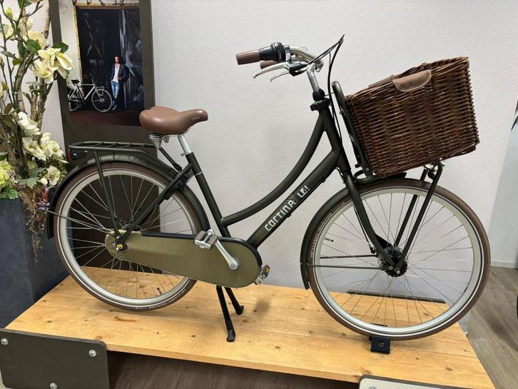 Cortina U4 D50 Elegance Green Matt ND7 zo goed als nieuw!, Fietsen en Brommers, Fietsen | Dames | Damesfietsen, Zo goed als nieuw