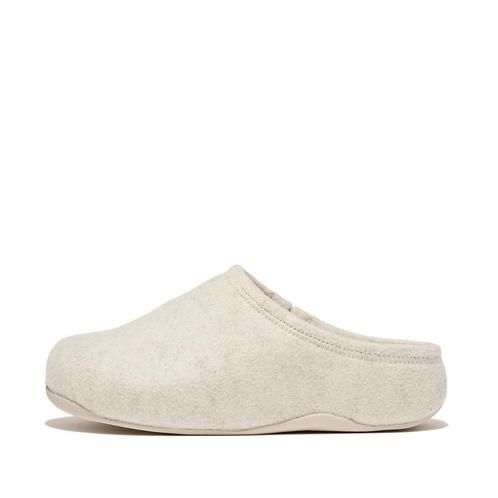-0% FitFlop  FitFlop Shuv cushy felt clog slippers  maat 38, Kleding | Dames, Schoenen, Wit, Nieuw, Verzenden