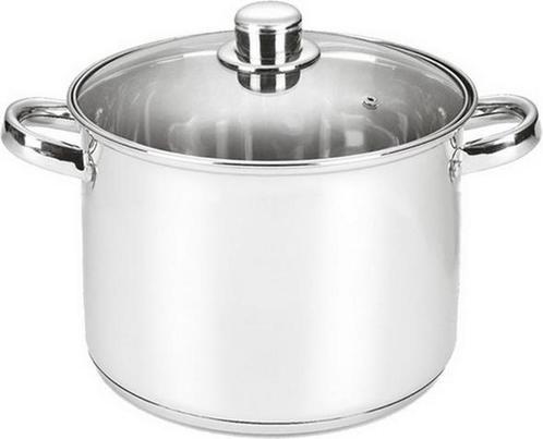 Kookpan 8 Liter Roestvrij van €24 voor €12, Huis en Inrichting, Keuken | Potten en Pannen, Kookpan of Snelkookpan, Nieuw, Rvs