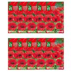 Klaprooszaad | VT | 10 stuks (Rood), Tuin en Terras, Verzenden