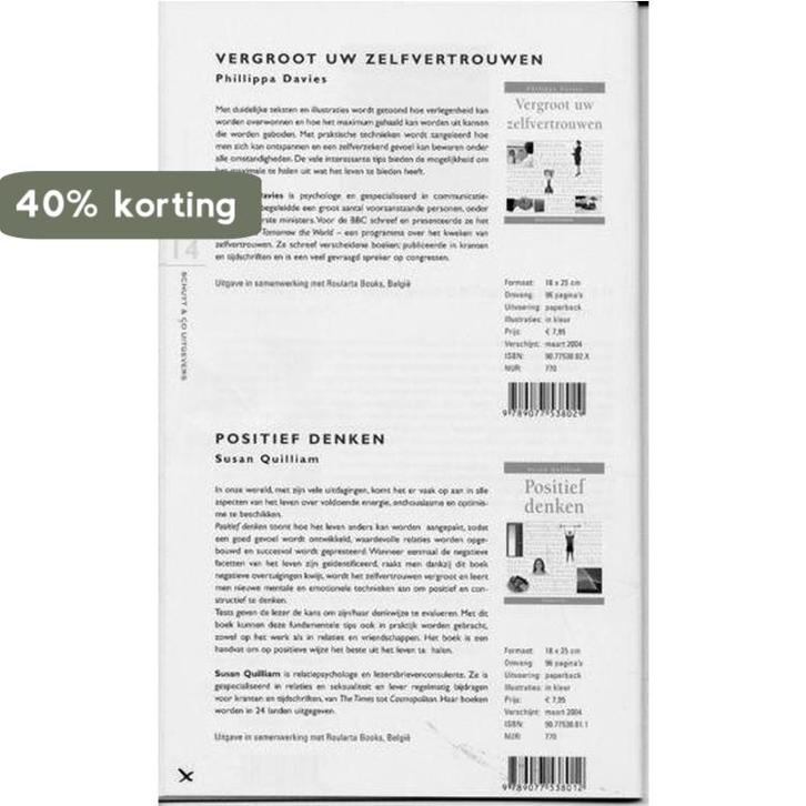 POSITIEF DENKEN 9789077538012 S. Quilliam, Boeken, Psychologie, Zo goed als nieuw, Verzenden