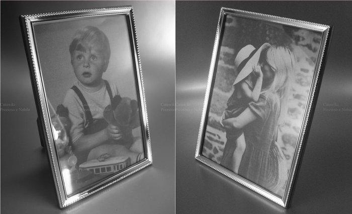 Fotolijst (2) - Twee fotolijsten van 925 sterling zilver met, Antiek en Kunst, Antiek | Goud en Zilver