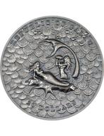 Palau. 20 Dollars 2024 Mermaids Underwater Fantasy, 3 Oz
