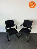 Ahrend 240 - Slede - Set van 2 - Zwart onderstel  - Nieuwe z, Vergader- of Presentatieruimte, Ophalen of Verzenden, Gebruikt, Stoel