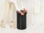 Brabantia Wasmand - met Deksel - 60 l - Matt Black / Dark, Verzenden, Zo goed als nieuw