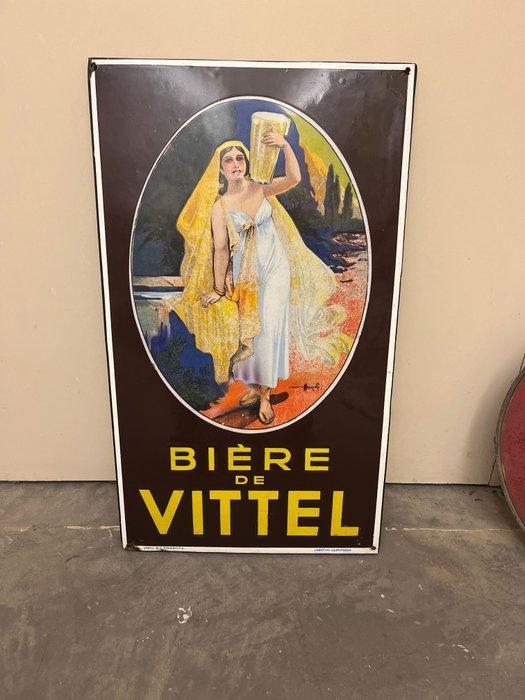 Emaillerie Alsacienne - Bière De Vittel - Emaille bord -, Antiek en Kunst, Antiek | Wandborden en Tegels