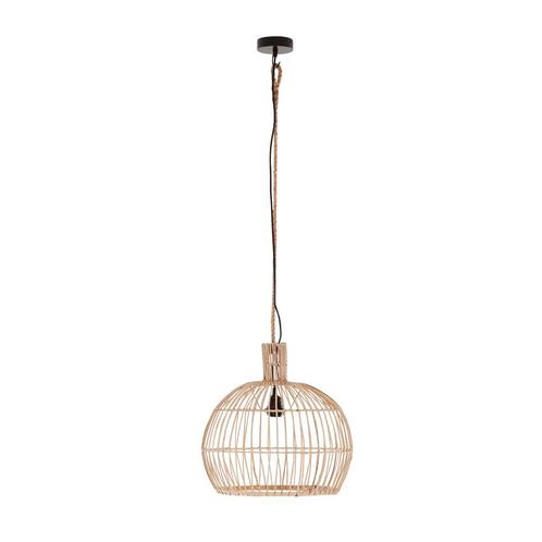 *WOONWINKEL* Must Living Las Salinas Bolvorm Rotan Hanglamp, Huis en Inrichting, Lampen | Hanglampen, Nieuw, Verzenden
