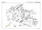 Ducati 916 R AXLE, REAR SWING ARM  - 36910051A, Verzenden, Nieuw