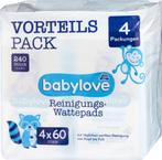 Babylove Wattenschijfjes 4x60 stuks, 240 stuks, Kinderen en Baby's, Badjes en Verzorging, Verzenden, Nieuw