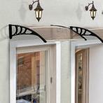 TRUUSK Luifel Voordeur 120 x 75 cm - Polycarbonaat - Bruin -, Verzenden, Nieuw