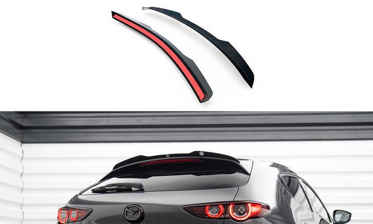 Spoiler Mazda 3 Mk4 Maxton Glans Zwart, Auto-onderdelen, Carrosserie en Plaatwerk, Ophalen of Verzenden