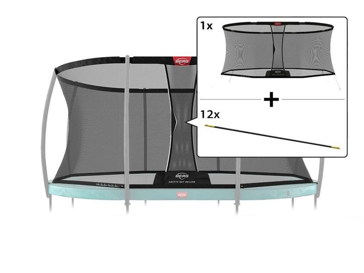 Fiberglass palen veiligheidsnet 470x310 cm, Kinderen en Baby's, Speelgoed | Buiten | Trampolines, Nieuw, Ophalen of Verzenden