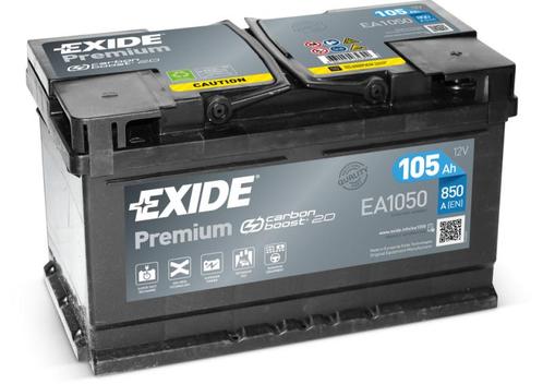 Exide Premium accu | EA1050 | 12V 105Ah, Auto-onderdelen, Accu's en Toebehoren, Ophalen of Verzenden