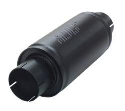 Demper Turbonett rond 125 mm, lengte 250 mm Universeel STAAL, Auto-onderdelen, Uitlaatsystemen, Nieuw, Verzenden