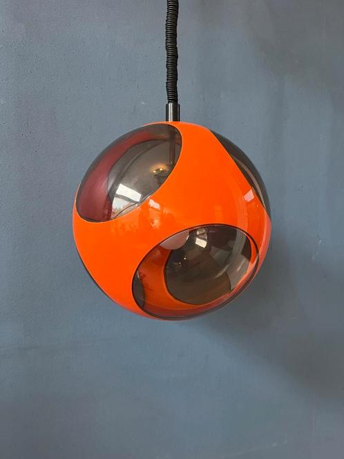 Mid Century Orange Bug Eye Massive Pendant Lamp / Space Ag, Huis en Inrichting, Lampen | Hanglampen, Nieuw, Ophalen of Verzenden