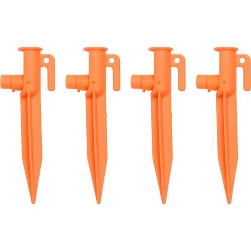 Benson Tentharingen - LED-verlichting - 4 stuks - Oranje..., Caravans en Kamperen, Kampeeraccessoires, Nieuw, Ophalen of Verzenden