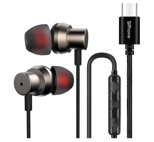 DrPhone Hi11 - USB-C In-Ear oordoppen met DAC ondersteuning, Audio, Tv en Foto, Koptelefoons, Verzenden