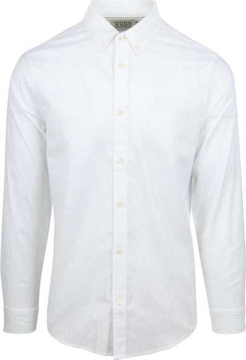 Scotch and Soda Core Oxford Overhemd Wit maat M Heren, Kleding | Heren, Overhemden, Wit, Nieuw, Verzenden