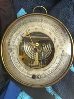 Barometer - Messing - Barometer thermometer, Antiek en Kunst