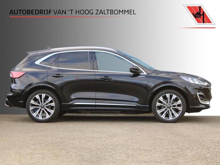 Zakelijke Lease |  Ford Kuga 2.5 PHEV Vignale MEMORY LEDER B, Auto's, Ford, Onderhoudsboekje, Lease, Zwart, Automaat, SUV of Terreinwagen