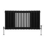 Traditionele 3 Kolom Radiator - 600 x 1012mm - Zwart, Verzenden, Nieuw