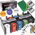 Malatec Alles-in-één Texas Poker Set - 200 Chips en Meer, Nieuw, Ophalen of Verzenden